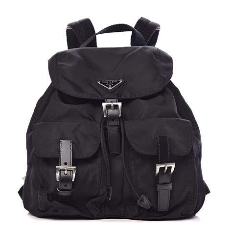 PRADA Tessuto Nylon Vela Backpack Black 